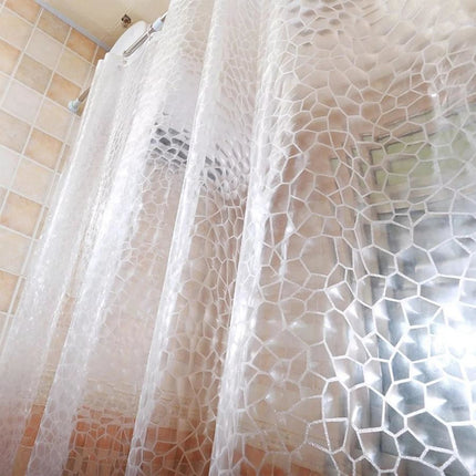 Waterproof Bath Curtain Premium PEVA Fabric Mold Resistant for Bathroom Toilet