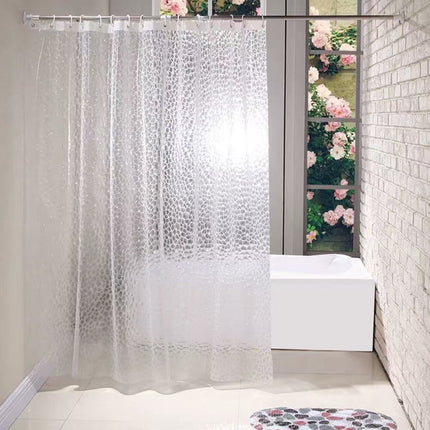 Waterproof Bath Curtain Premium PEVA Fabric Mold Resistant for Bathroom Toilet