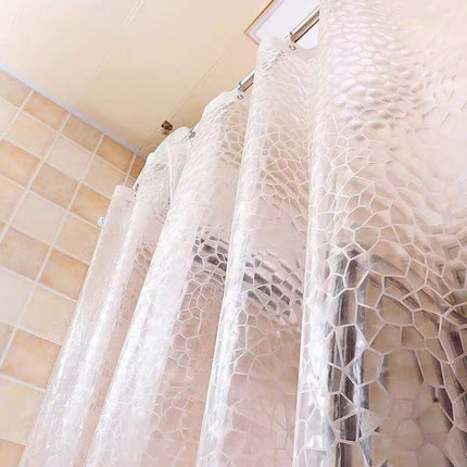 Waterproof Bath Curtain Premium PEVA Fabric Mold Resistant for Bathroom Toilet
