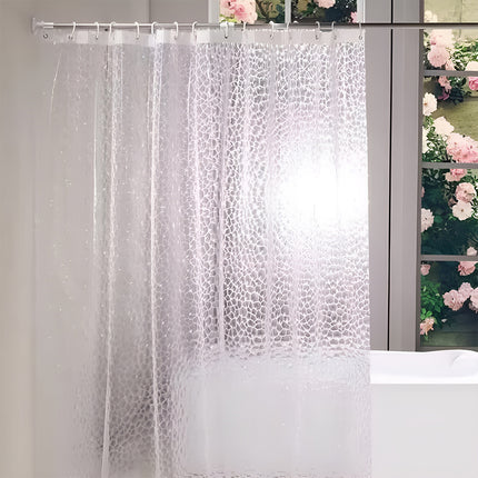 Waterproof Bath Curtain Premium PEVA Fabric Mold Resistant for Bathroom Toilet