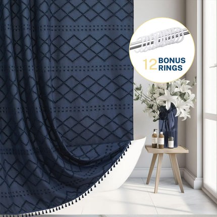 Waterproof Shower Curtain Mildew Resistant For Bathroom Bathtub Water Proof