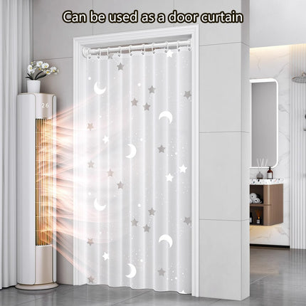 Waterproof Shower Curtain Thickened Mildew Resistant Bathroom Partition Curtain