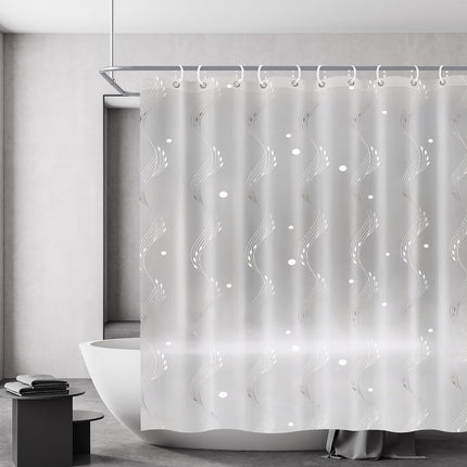 Waterproof Shower Curtain Thickened Mildew Resistant Bathroom Partition Curtain