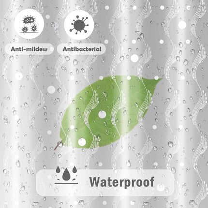 Waterproof Shower Curtain Thickened Mildew Resistant Bathroom Partition Curtain