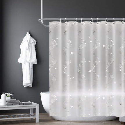 Waterproof Shower Curtain Thickened Mildew Resistant Bathroom Partition Curtain