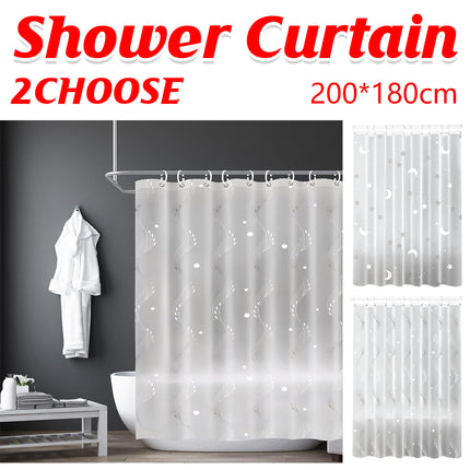 Waterproof Shower Curtain Thickened Mildew Resistant Bathroom Partition Curtain