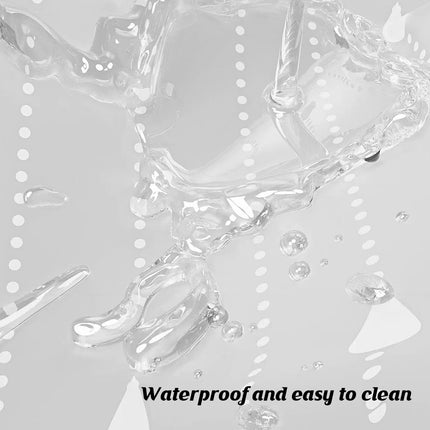 Shower Curtain Waterproof Quick-Dry Drill-Free with Hooks 200×180cm