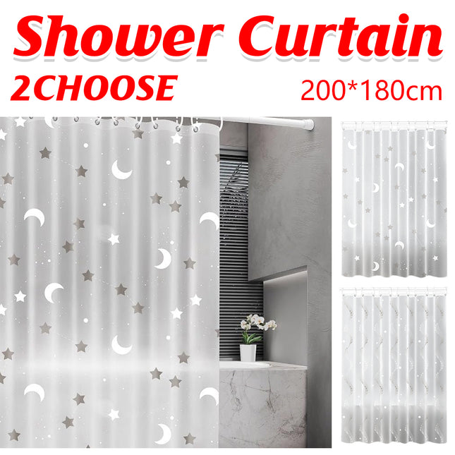 Waterproof Shower Curtain Thickened Mildew Resistant Bathroom Partition Curtain