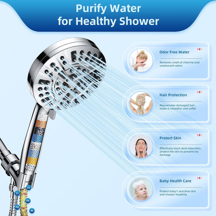 High Pressure Electroplated Handheld Multi Function Shower Bathroom Daily Use