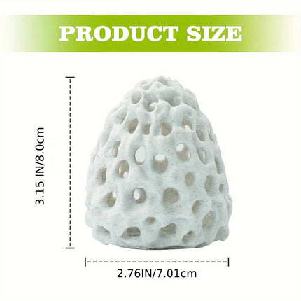Coral Shrimp Cave Aquarium Hideout 3D Printed Porous Decoration 8x7cm Fish Tank