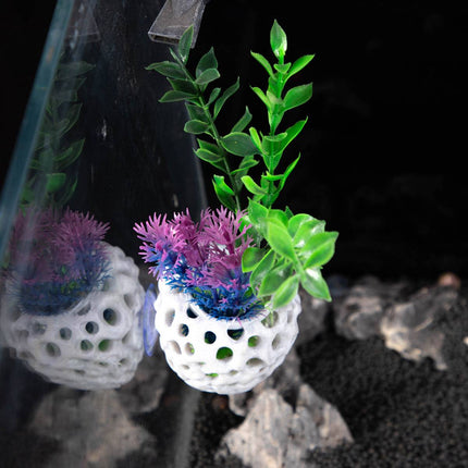 Coral Shrimp Cave Aquarium Hideout 3D Printed Porous Decoration 8x7cm Fish Tank