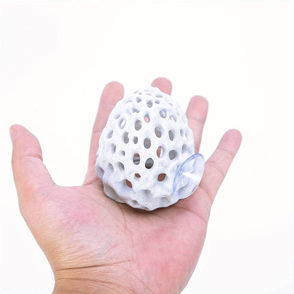 Coral Shrimp Cave Aquarium Hideout 3D Printed Porous Decoration 8x7cm Fish Tank