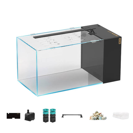 Super White Glass Aquarium Fish Tank Side Filter Dry Wet Separation