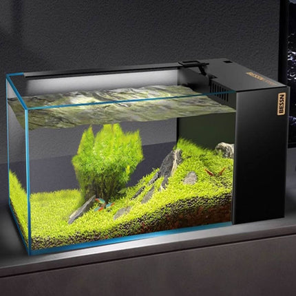 Super White Glass Aquarium Fish Tank Side Filter Dry Wet Separation