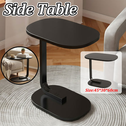 C-Shape Bedside End Table Nightstand Space Saving for Living Room Bedroom Use