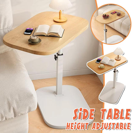 Adjustable Small C Shaped Side Table for Sofa Modern End Table Height