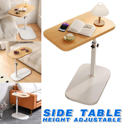 Adjustable Small C Shaped Side Table for Sofa Modern End Table Height