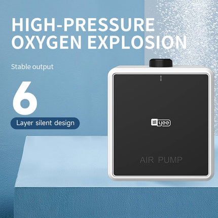 Silent Aquarium Oxygen Air Pump 4.5W Single Outlet with Hose and Diffusers