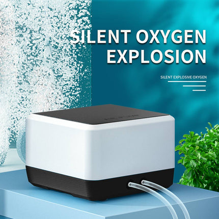 Silent Aquarium Oxygen Air Pump 4.5W Single Outlet with Hose and Diffusers