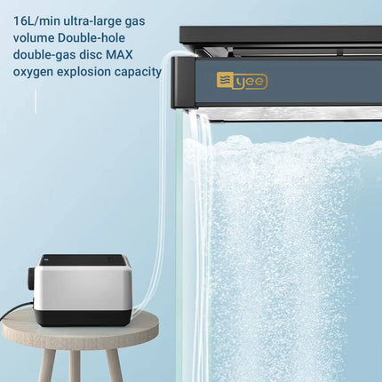 Silent Aquarium Oxygen Air Pump 4.5W Single Outlet with Hose and Diffusers