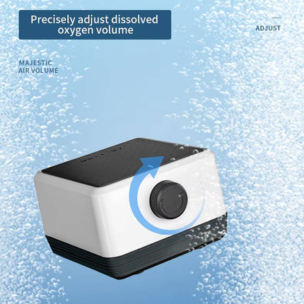 Silent Aquarium Oxygen Air Pump 4.5W Single Outlet with Hose and Diffusers