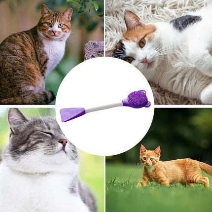 Cat Cleaning Silicone Brush Pet Toothbrush Dog Cleaning Brush Grooming Tool