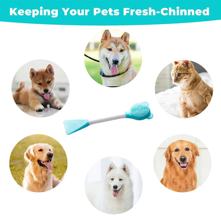 Cat Cleaning Silicone Brush Pet Toothbrush Dog Cleaning Brush Grooming Tool