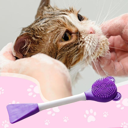 Cat Cleaning Silicone Brush Pet Toothbrush Dog Cleaning Brush Grooming Tool