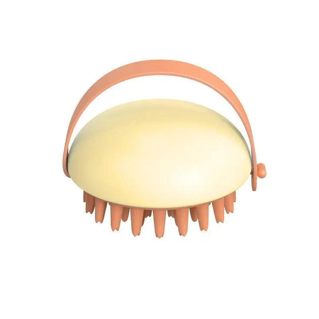 Silicone Hair Shampoo Brush Handheld Head Cleaning Washing Scalp Massage Comb AU - Aimall