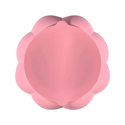 Silicone Pet Bowl Flower Shape Slow Feeder Dog Cat Food Dish Non Slip Design