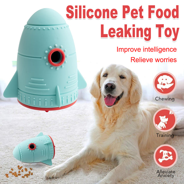 Pet Silicone Food Dispenser Ball Interactive Slow Feeder Toy for Dogs and Cats