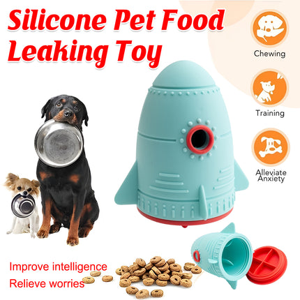 Pet Silicone Food Dispenser Ball Interactive Slow Feeder Toy for Dogs and Cats