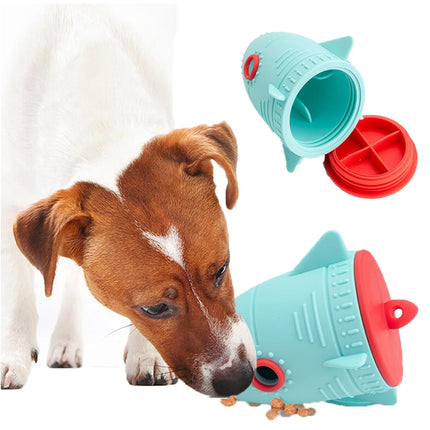 Pet Silicone Food Dispenser Ball Interactive Slow Feeder Toy for Dogs and Cats