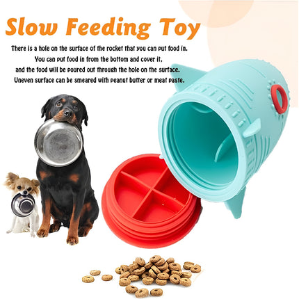 Pet Silicone Food Dispenser Ball Interactive Slow Feeder Toy for Dogs and Cats