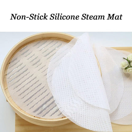 3pcs Silicone Steamer Pad Steamer Cloth Non stick Drawer Cloth Reusable Kitchen