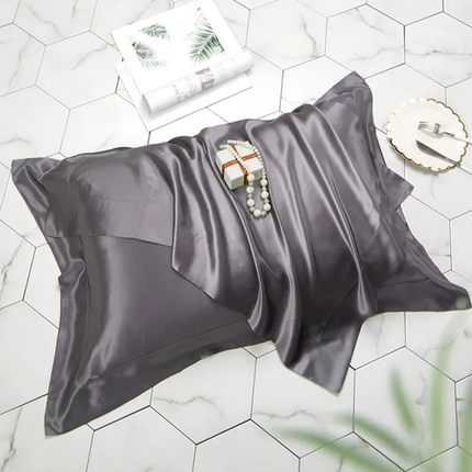 1Pair of Solid Color Summer Pillowcases 48x74cm Pillow Cases Bedding Decor