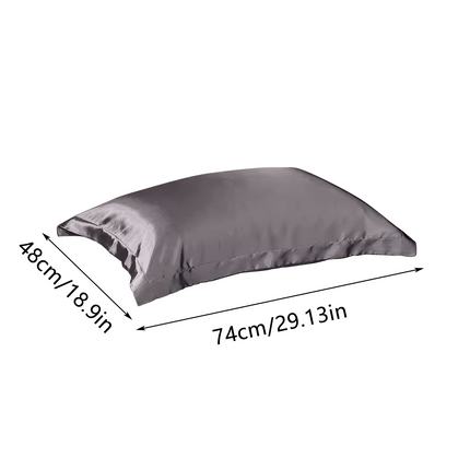 1Pair of Solid Color Summer Pillowcases 48x74cm Pillow Cases Bedding Decor