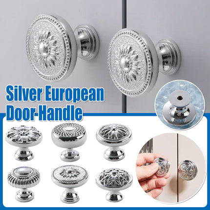 Drawer Cabinet Handle Silver 6Styles Single Hole Modern Minimalist Furniture