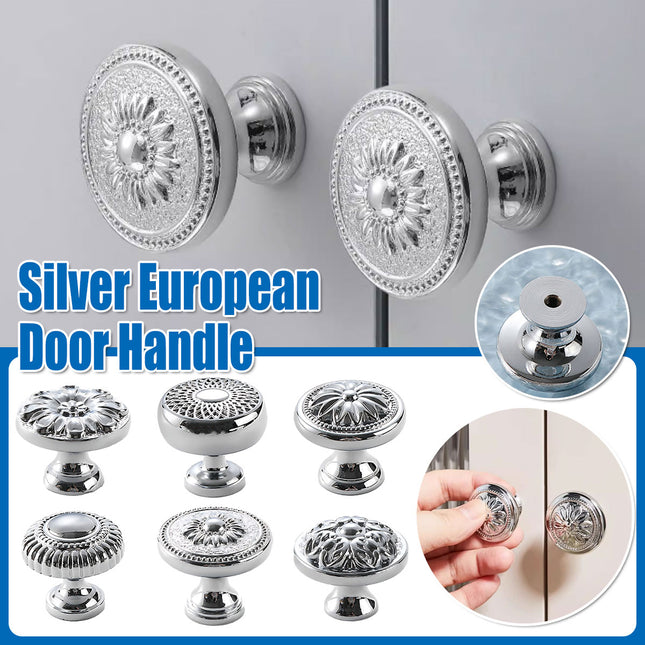 Drawer Cabinet Handle Silver 6Styles Single Hole Modern Minimalist Furniture