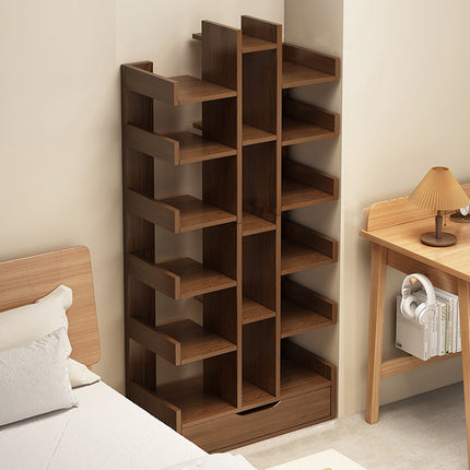 Multi Layer Freestanding Storage Rack Shelf Living Room Bedroom Book Display
