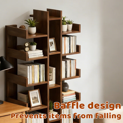 Multi Layer Freestanding Storage Rack Shelf Living Room Bedroom Book Display
