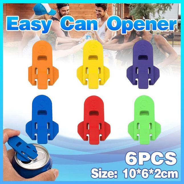 6X Easy Can Opener Portable Drink Beer Cola Beverage Drink Opener Party Tool - Aimall