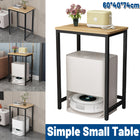 Home Simple Small Square Side Table Sturdy Space Saving For Living Room Bedroom