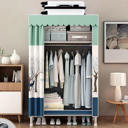 Simple Wardrobe Closet Large Capacity for Bedroom Easy Assembly Space Saving