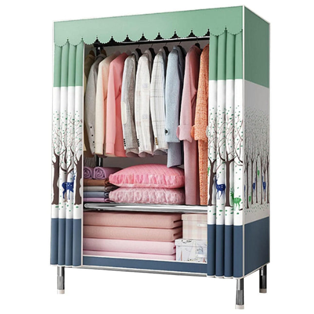 Simple Wardrobe Closet Large Capacity for Bedroom Easy Assembly Space Saving