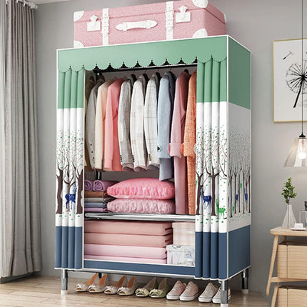 Simple Wardrobe Closet Large Capacity for Bedroom Easy Assembly Space Saving