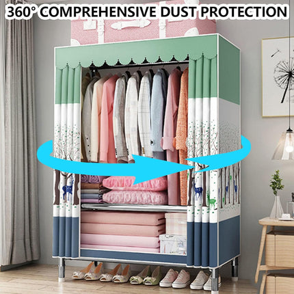 Simple Wardrobe Closet Large Capacity for Bedroom Easy Assembly Space Saving