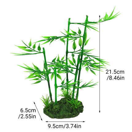 Aquarium Simulation Bamboo Decor Non-Toxic Fish Tank Background Decoration Use