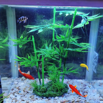 Aquarium Simulation Bamboo Decor Non-Toxic Fish Tank Background Decoration Use