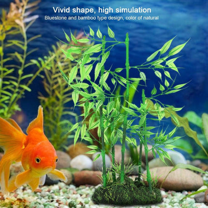 Aquarium Simulation Bamboo Decor Non-Toxic Fish Tank Background Decoration Use
